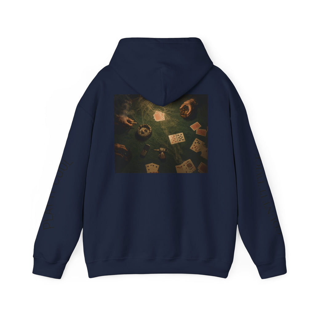 Voidlux Poker Night Hoodie — 'Count It Twice / Play It Cool' Graphic Hoodie