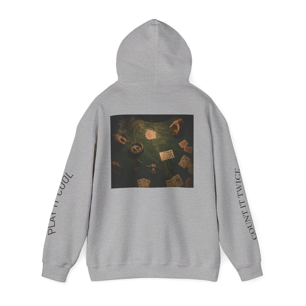 Voidlux Poker Night Hoodie — 'Count It Twice / Play It Cool' Graphic Hoodie