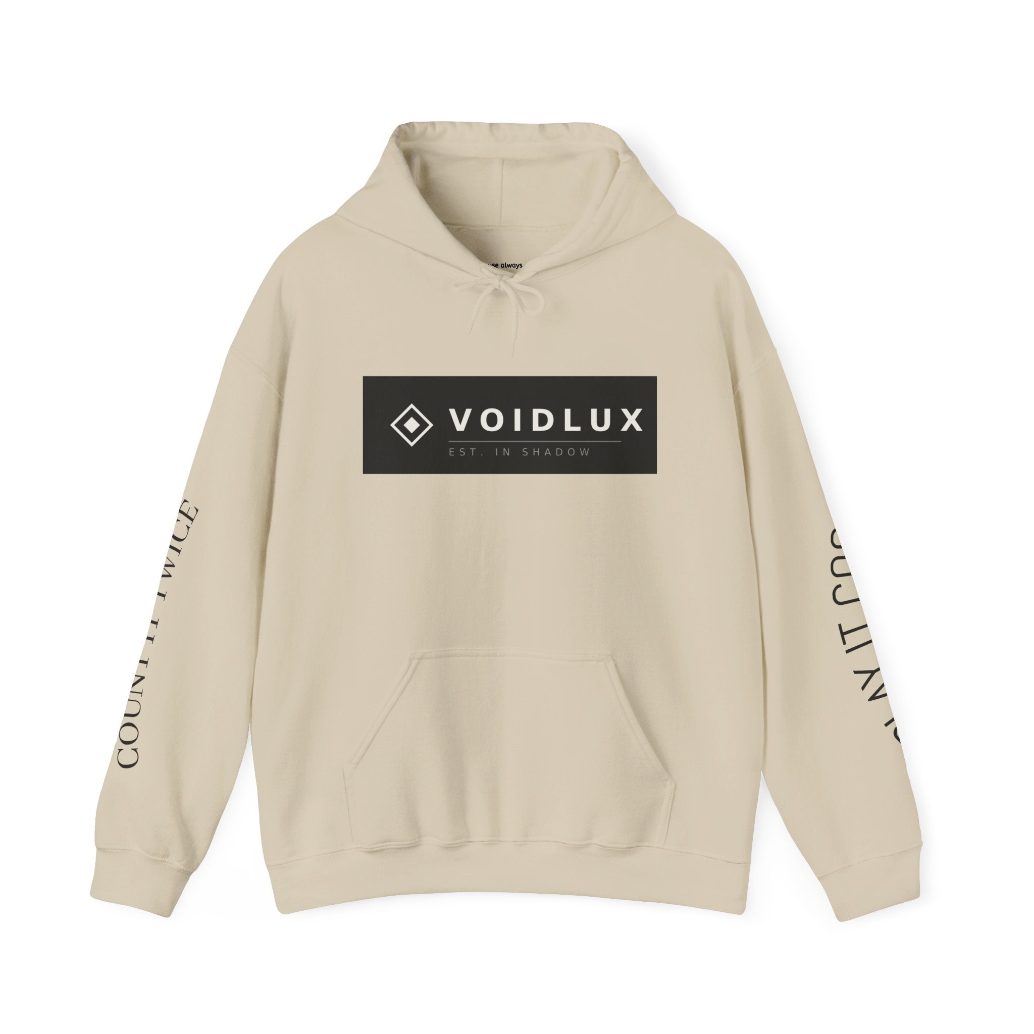Voidlux Poker Night Hoodie — 'Count It Twice / Play It Cool' Graphic Hoodie
