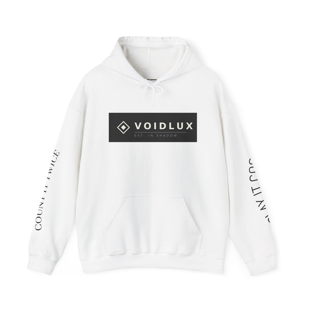 Voidlux Poker Night Hoodie — 'Count It Twice / Play It Cool' Graphic Hoodie