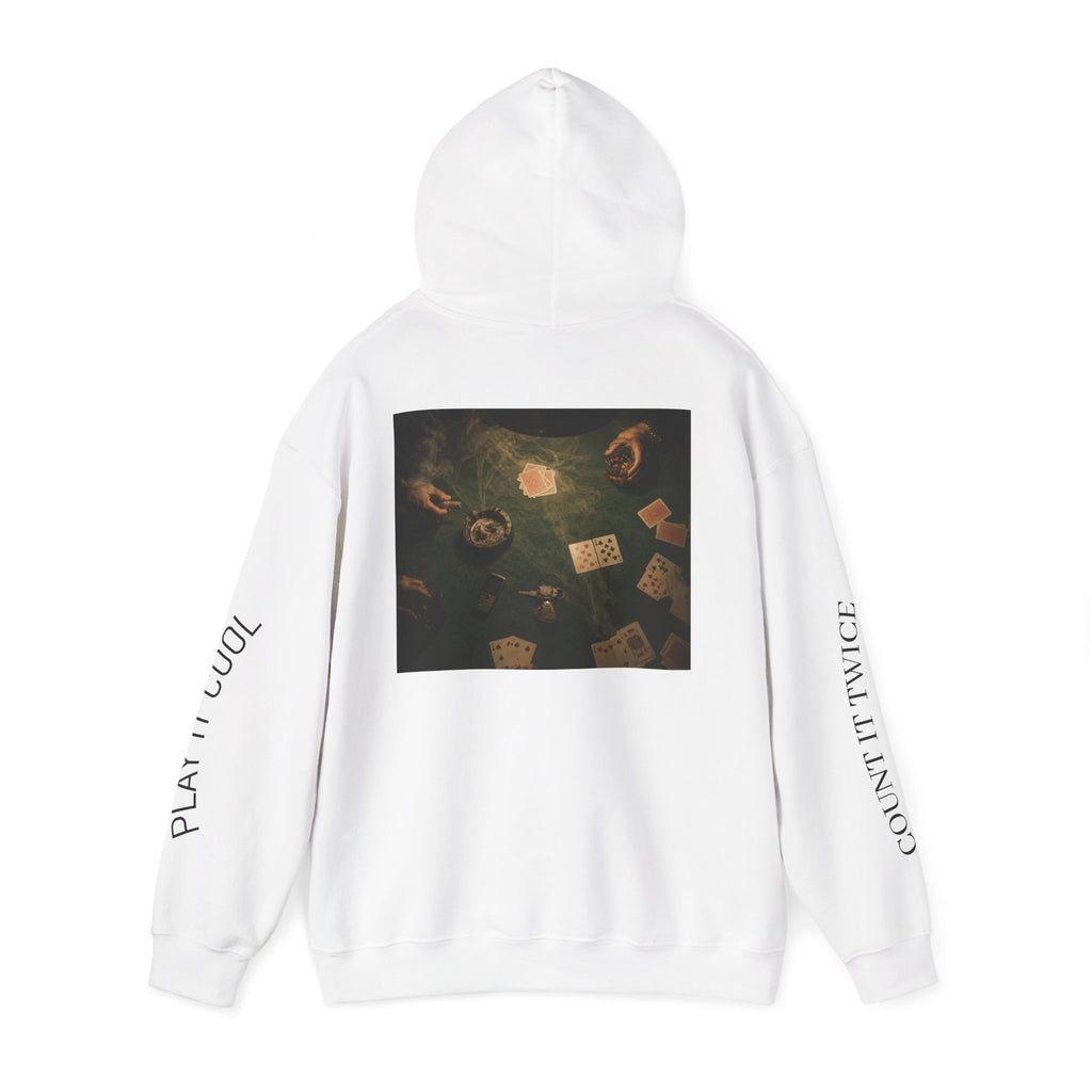 Voidlux Poker Night Hoodie — 'Count It Twice / Play It Cool' Graphic Hoodie