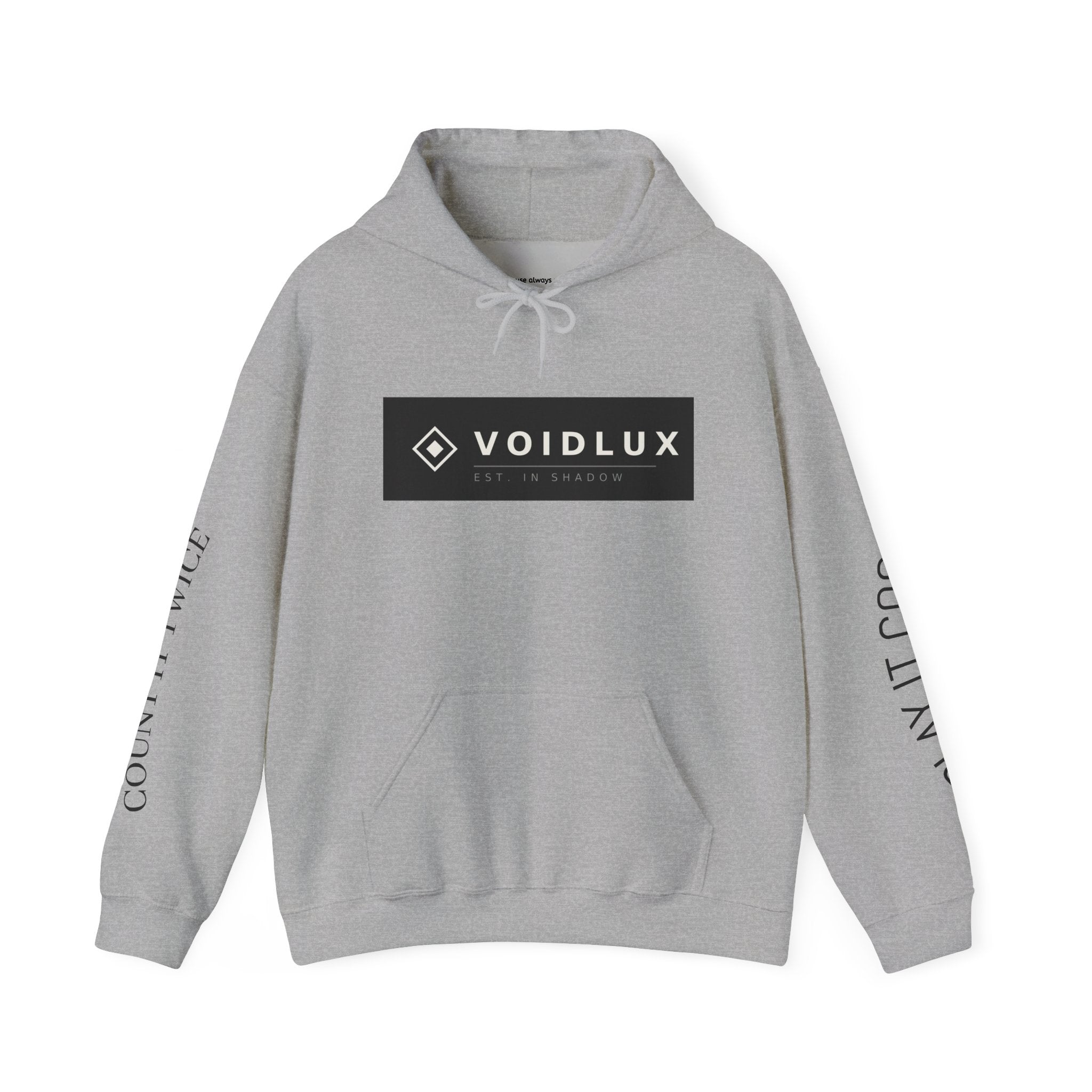 Voidlux Poker Night Hoodie — 'Count It Twice / Play It Cool' Graphic Hoodie