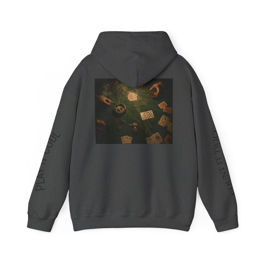 Voidlux Poker Night Hoodie — 'Count It Twice / Play It Cool' Graphic Hoodie