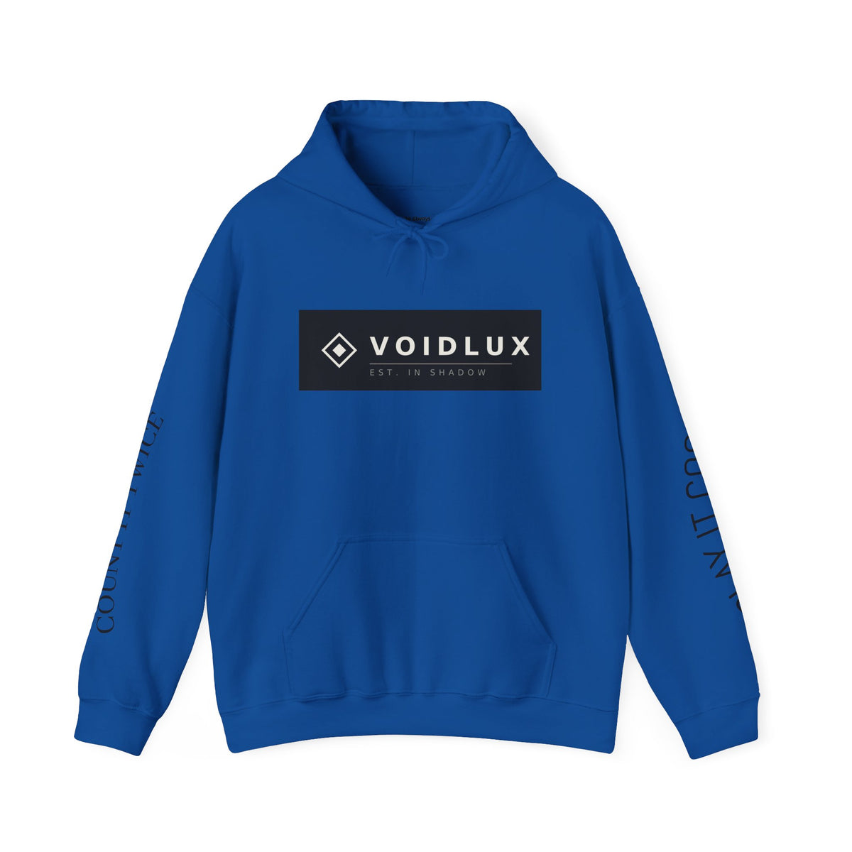 Voidlux Poker Night Hoodie — 'Count It Twice / Play It Cool' Graphic Hoodie