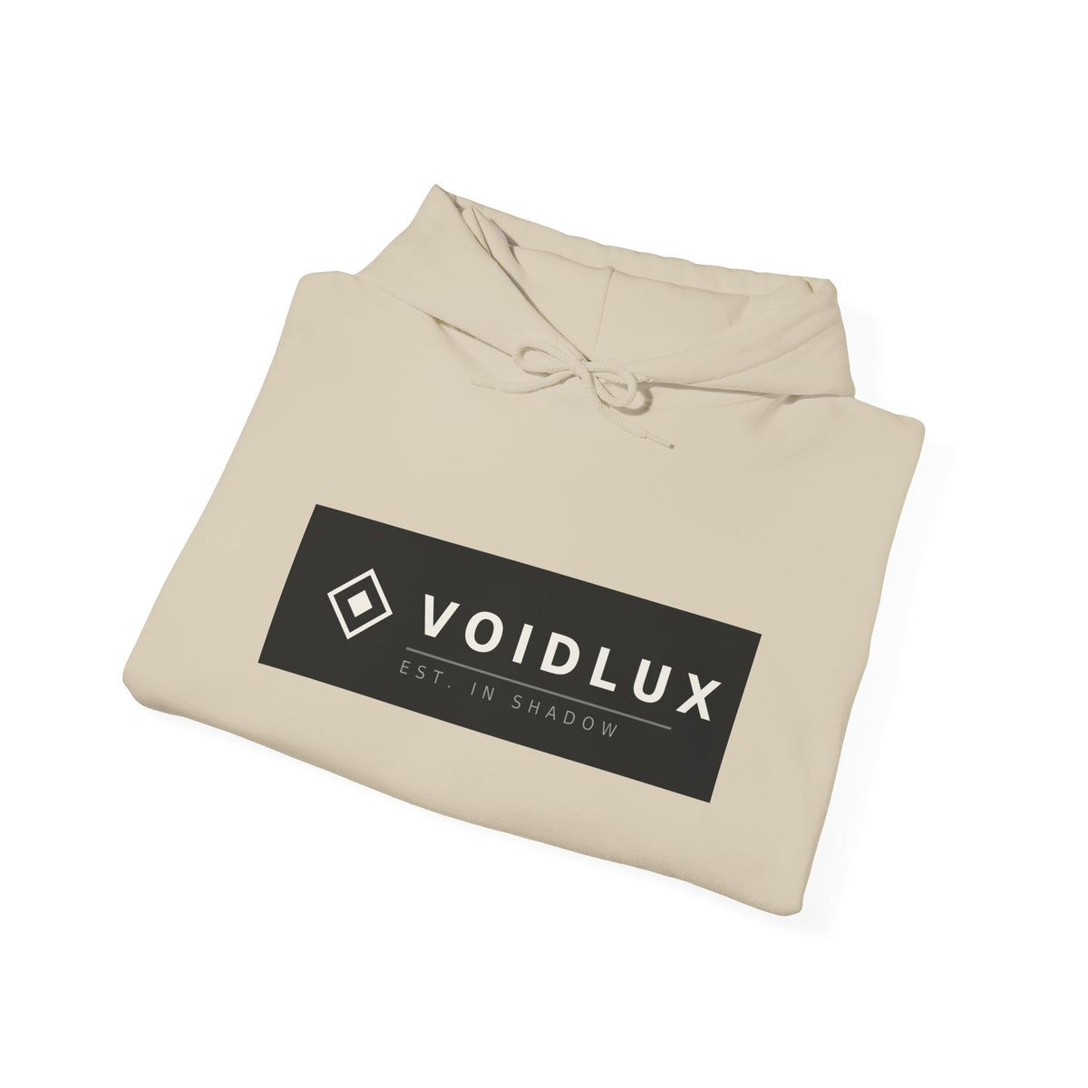Voidlux Logo & Cityscape Hoodie — 'Trust Nobody' Sleeve Graphic Hoodie
