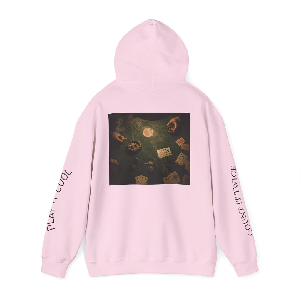 Voidlux Poker Night Hoodie — 'Count It Twice / Play It Cool' Graphic Hoodie