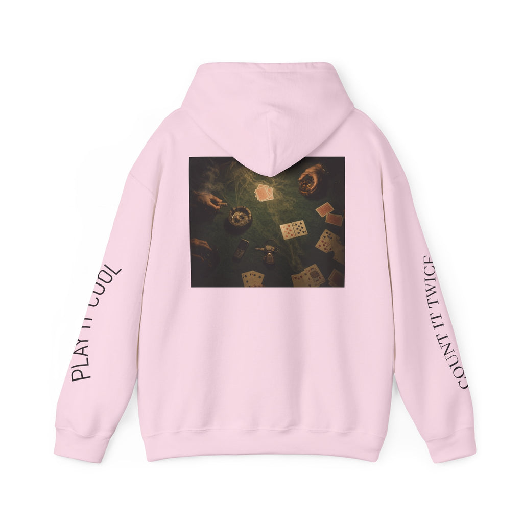Voidlux Poker Night Hoodie — 'Count It Twice / Play It Cool' Graphic Hoodie