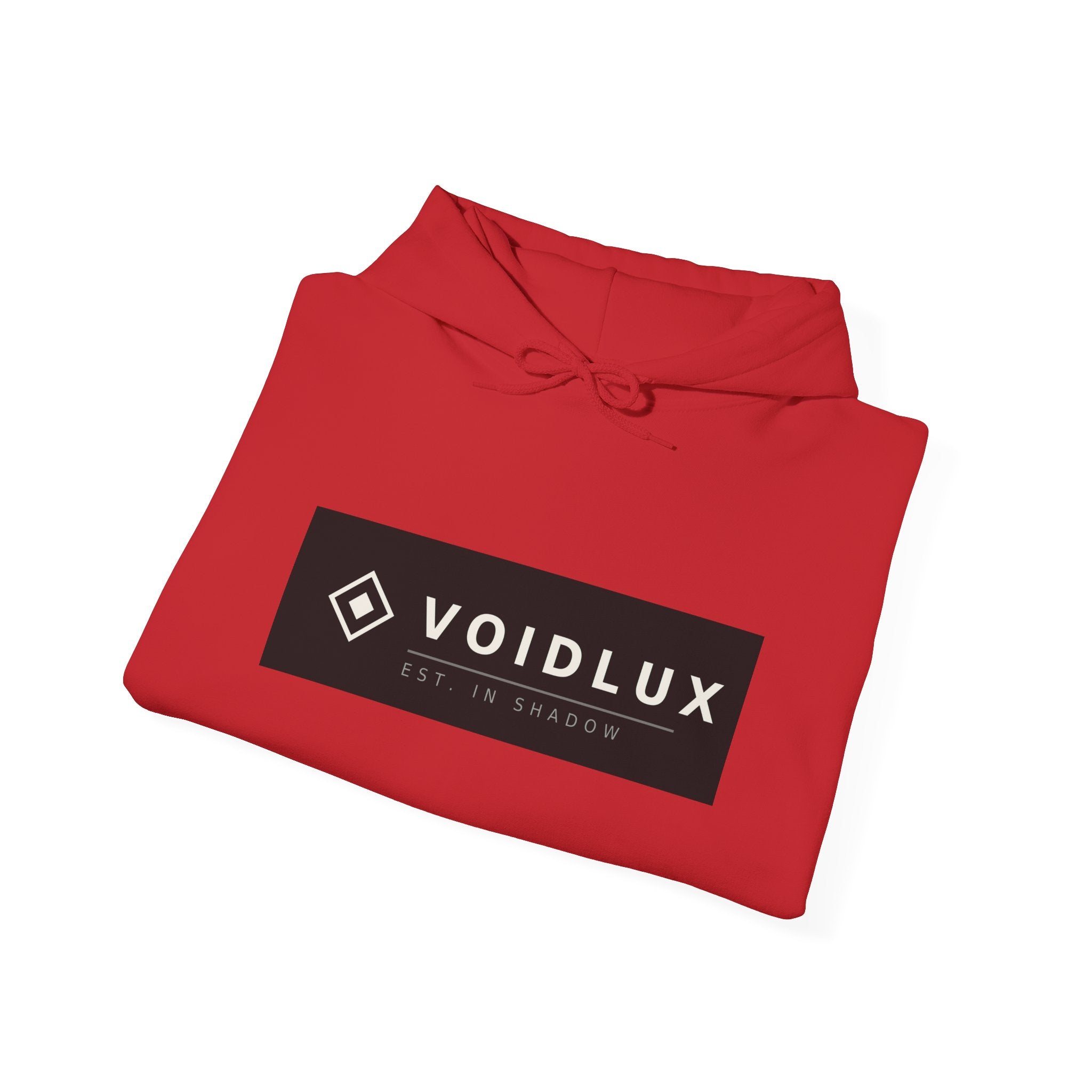 Voidlux Logo & Cityscape Hoodie — 'Trust Nobody' Sleeve Graphic Hoodie