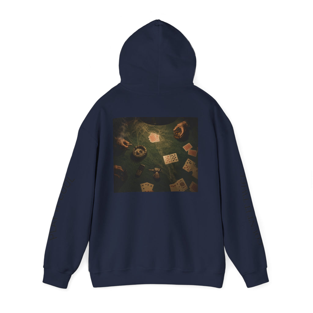 Voidlux Poker Night Hoodie — 'Count It Twice / Play It Cool' Graphic Hoodie
