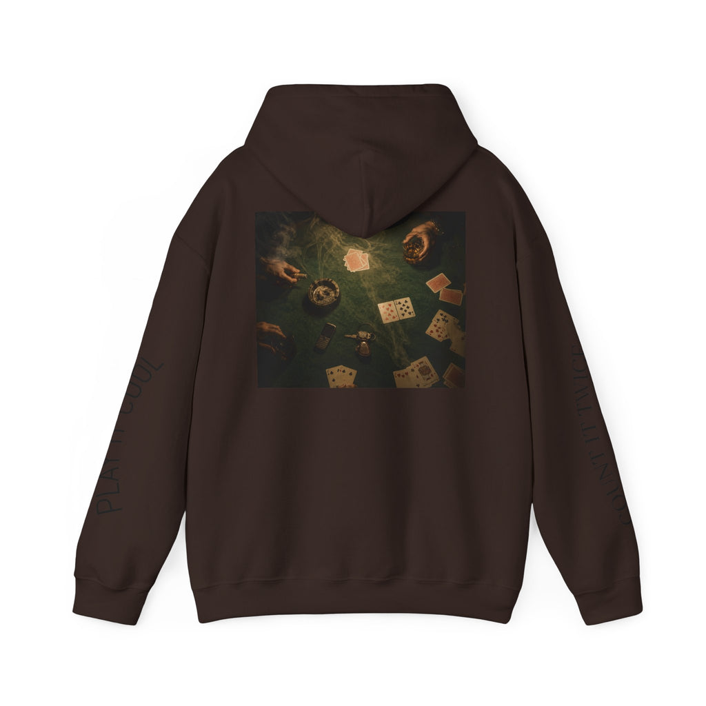 Voidlux Poker Night Hoodie — 'Count It Twice / Play It Cool' Graphic Hoodie