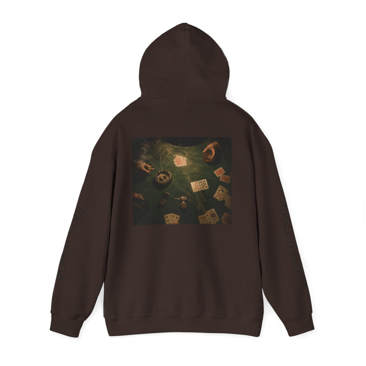Voidlux Poker Night Hoodie — 'Count It Twice / Play It Cool' Graphic Hoodie